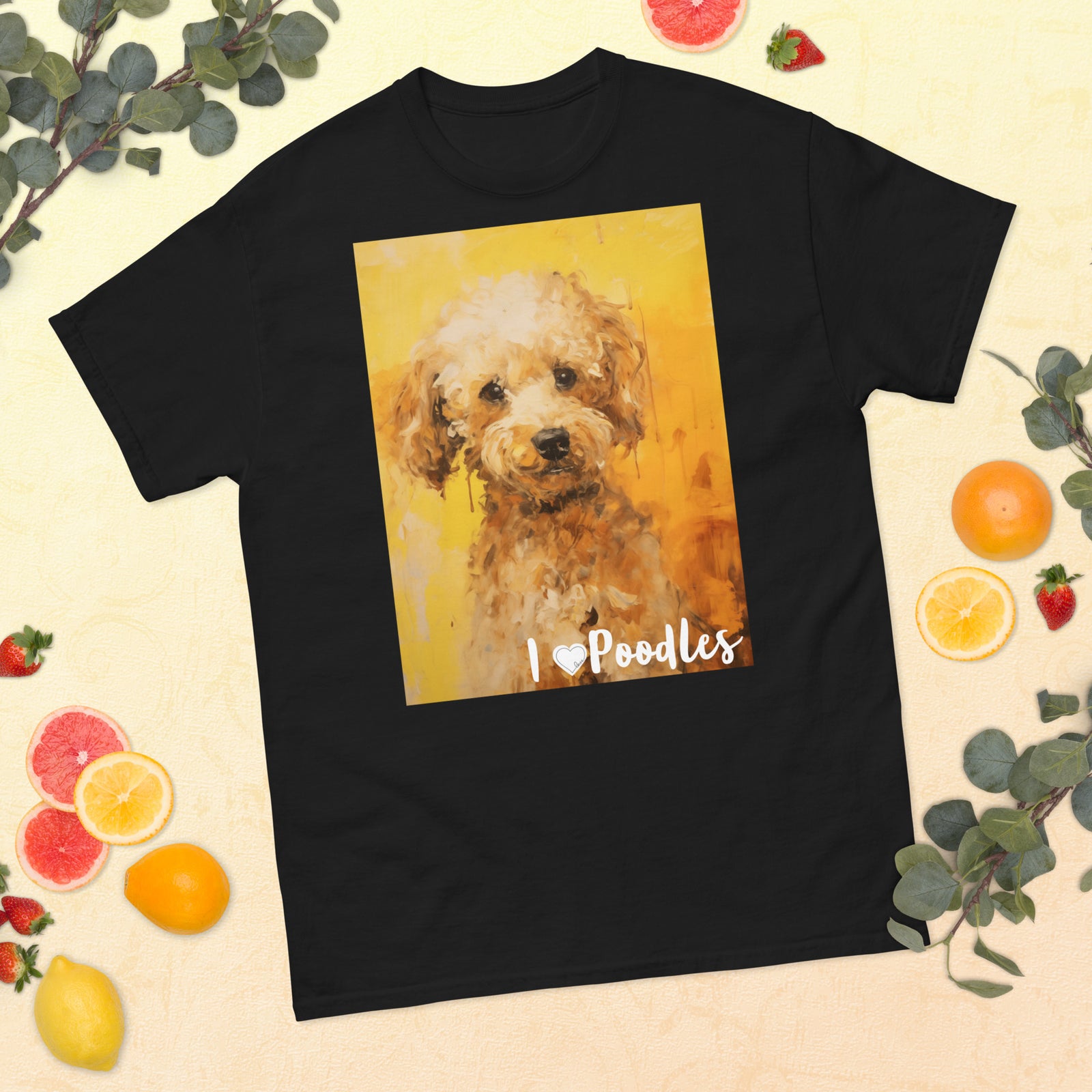 Men's classic tee - I ❤ DOGS - Poodle