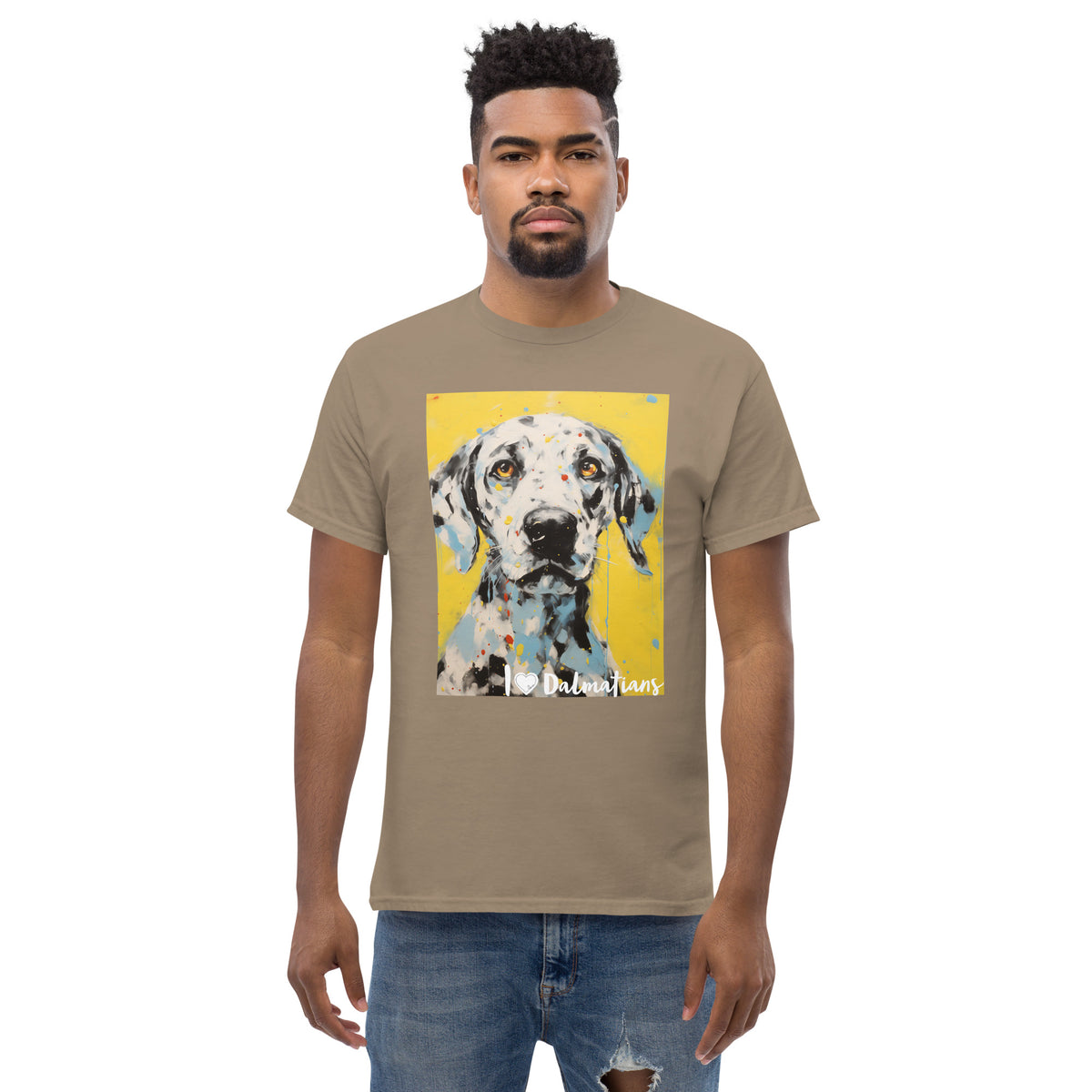 Men's classic tee - I ❤ DOGS - Dalmatian