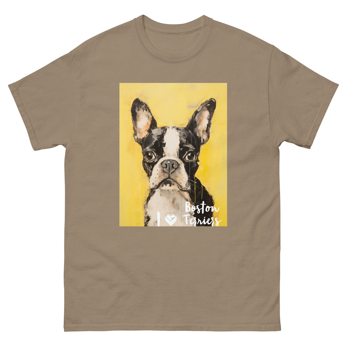 Men's classic tee - I ❤ DOGS - Boston Terrier