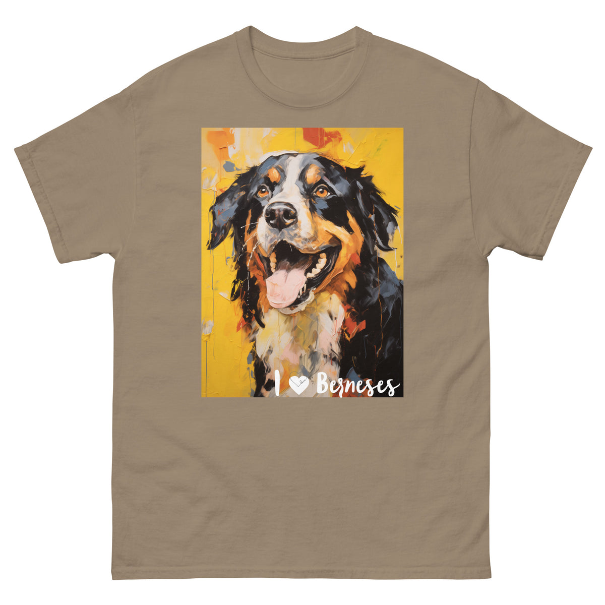 Men's classic tee - I ❤ DOGS - Bernese Mountain Dog