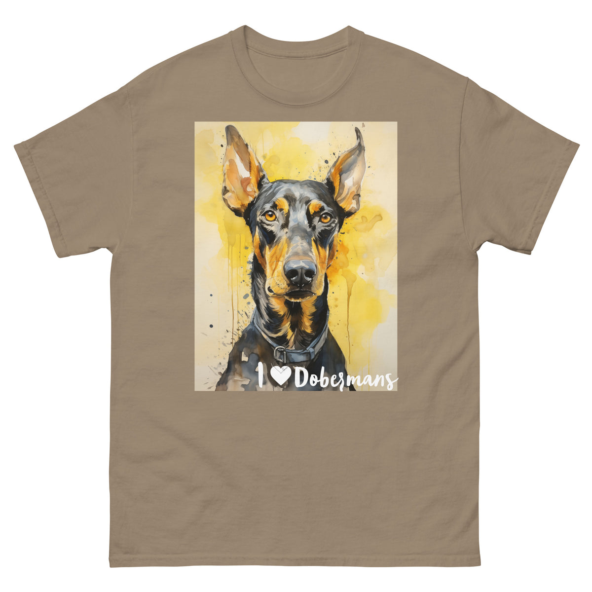 Men's classic tee - I ❤ DOGS - Doberman Pinscher
