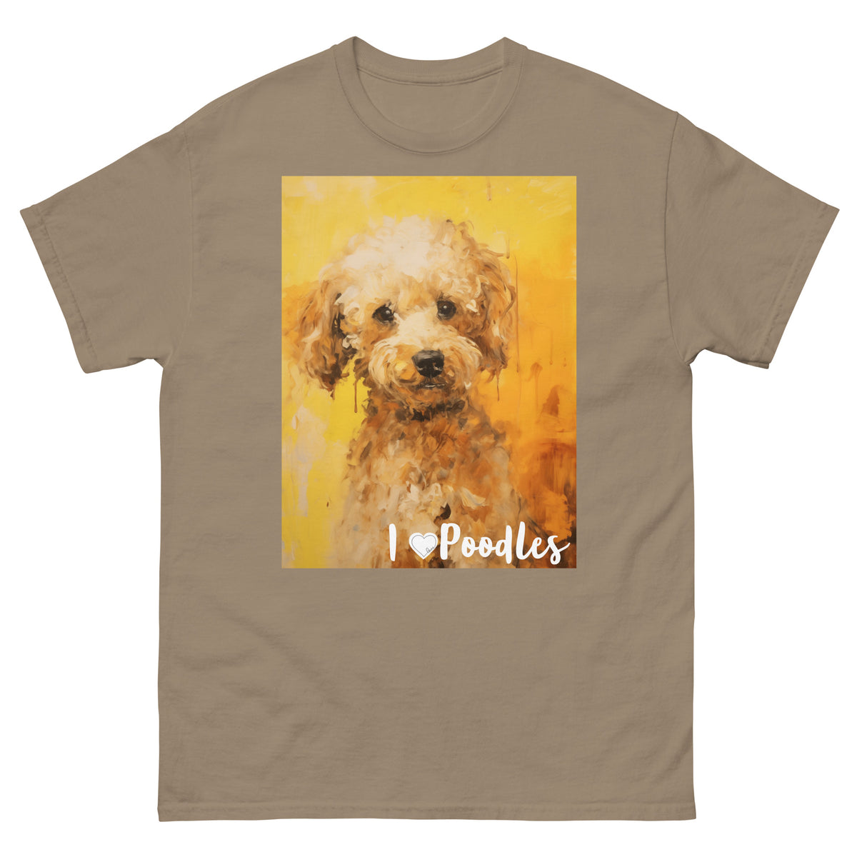 Men's classic tee - I ❤ DOGS - Poodle