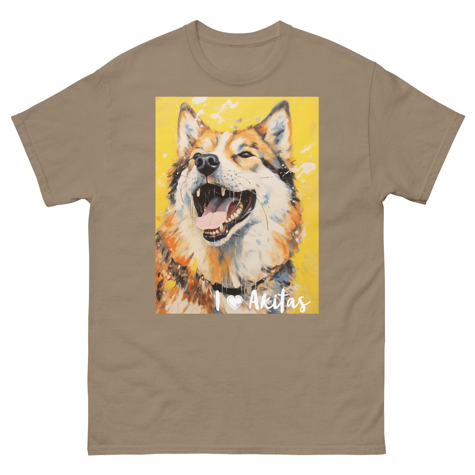 Men's classic tee - I ❤ DOGS - Akita