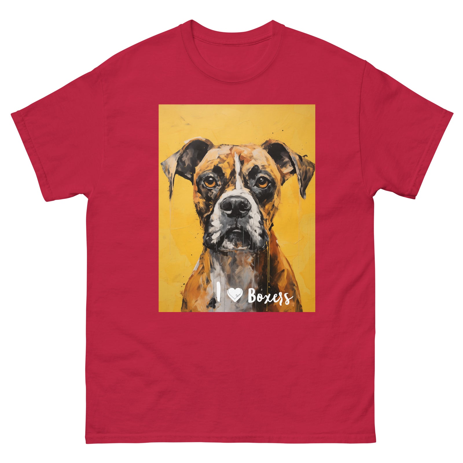 Men's classic tee - I ❤ DOGS - Boxer