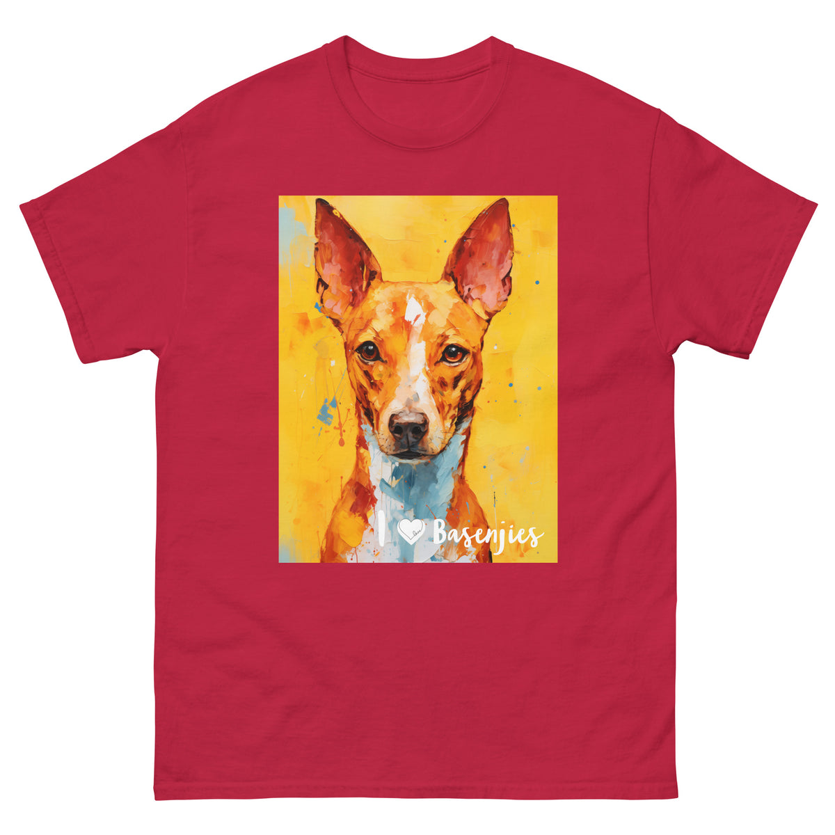 Men's classic tee - I ❤ DOGS - Basenji