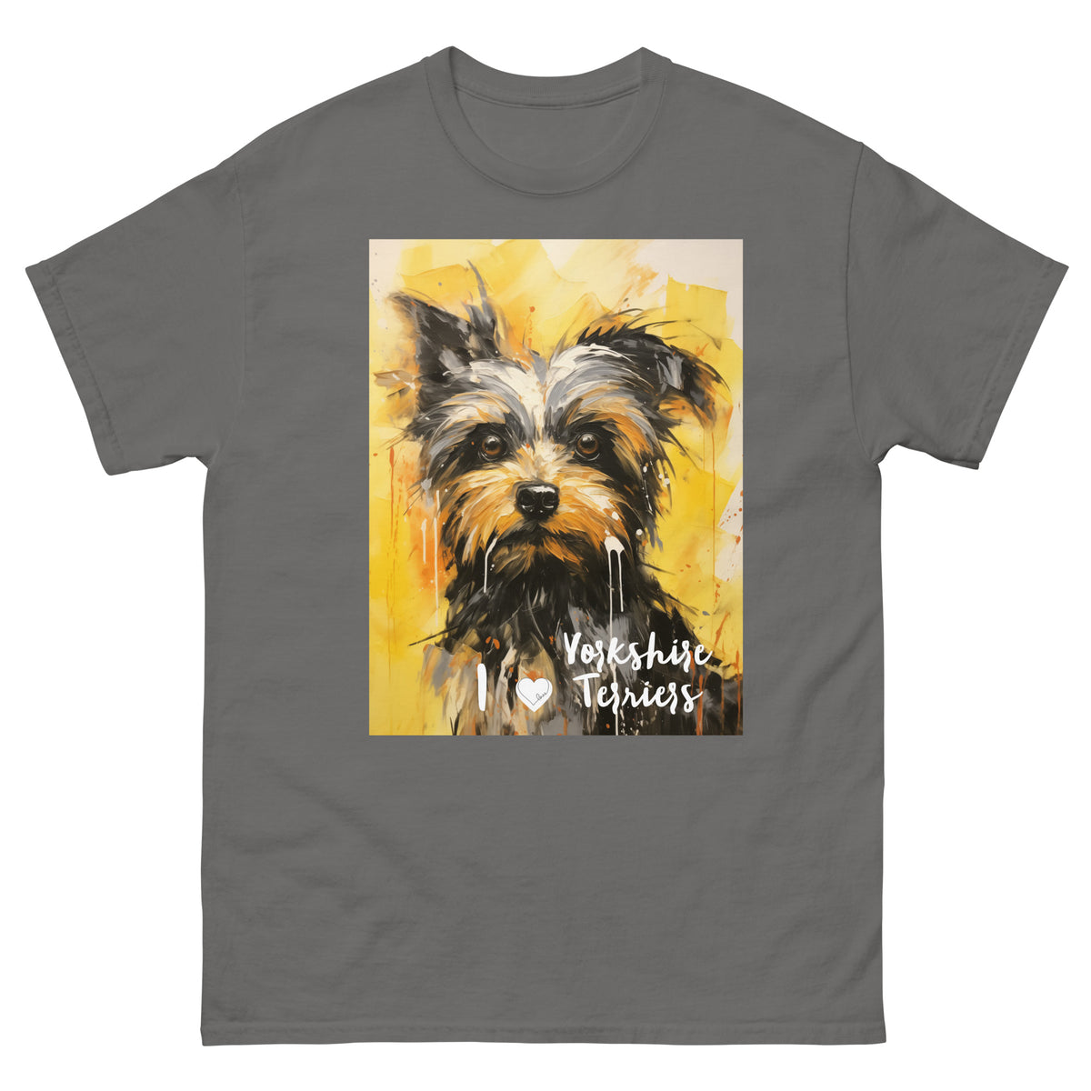 Men's classic tee - I ❤ DOGS - Yorkshire Terrier