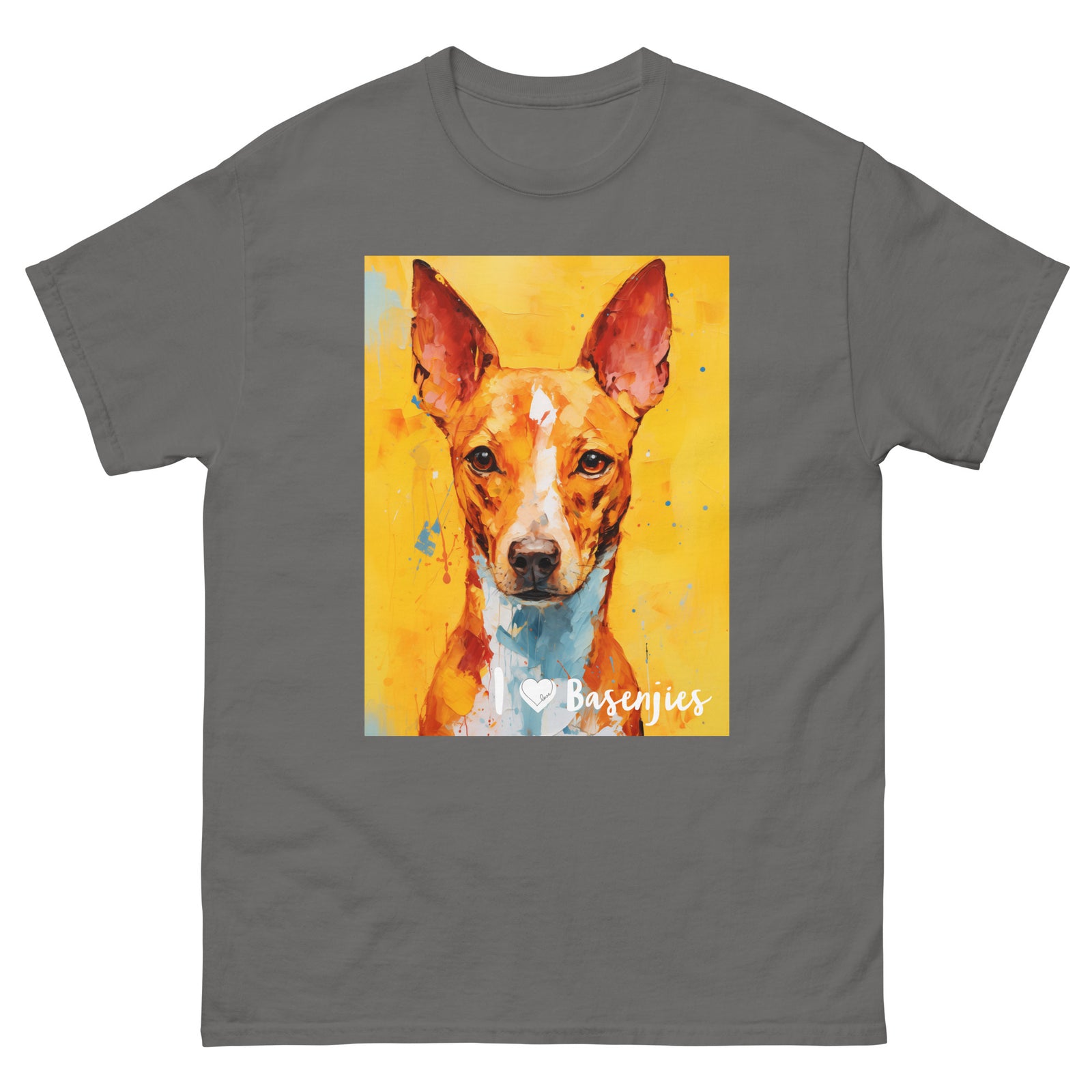 Men's classic tee - I ❤ DOGS - Basenji