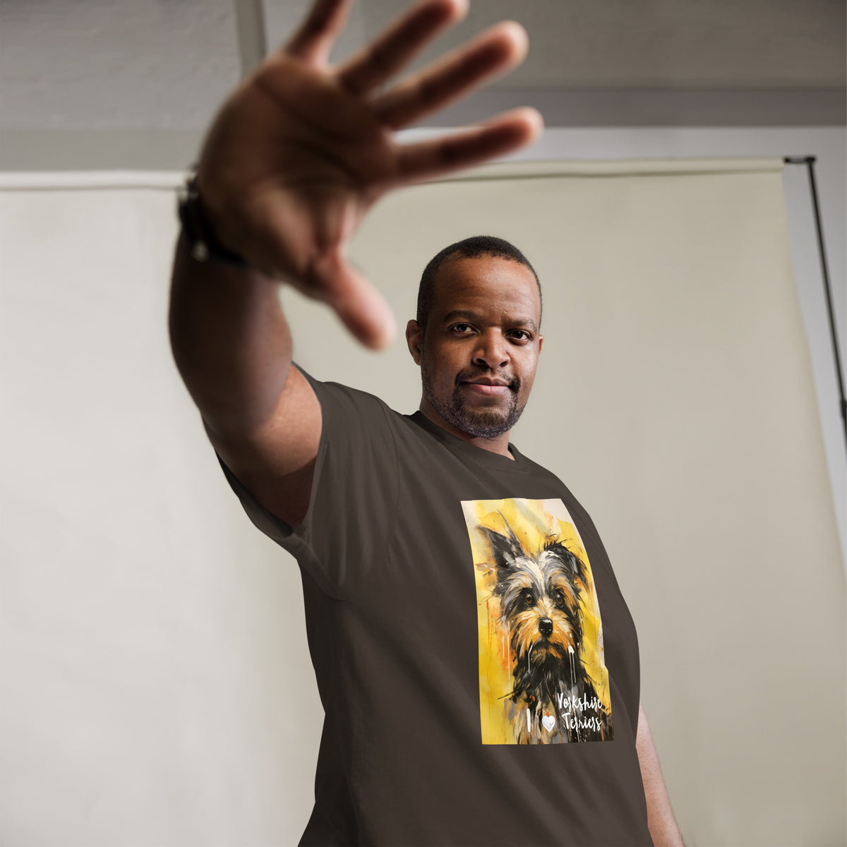 Men's classic tee - I ❤ DOGS - Yorkshire Terrier