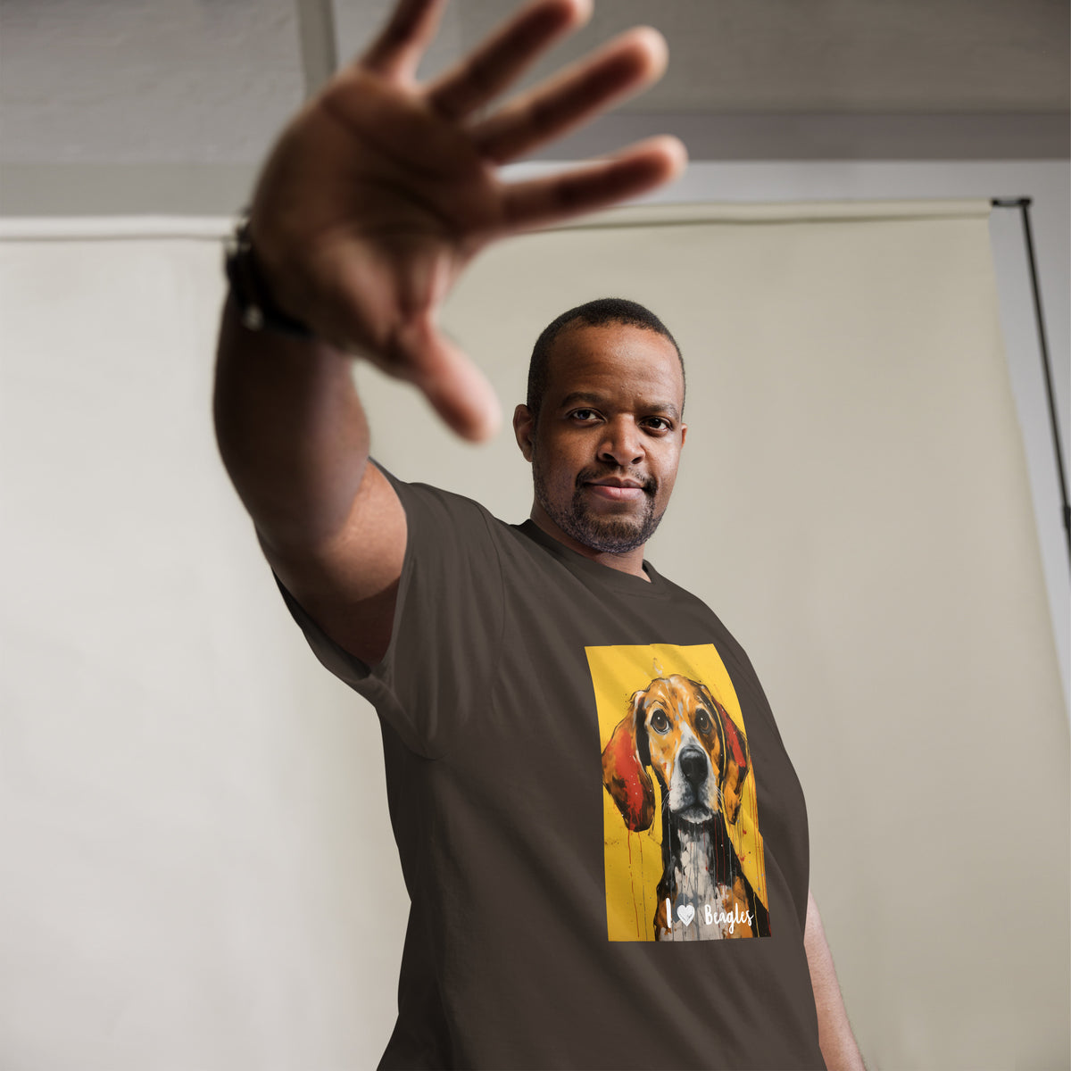 Men's classic tee - I ❤ DOGS - Beagle