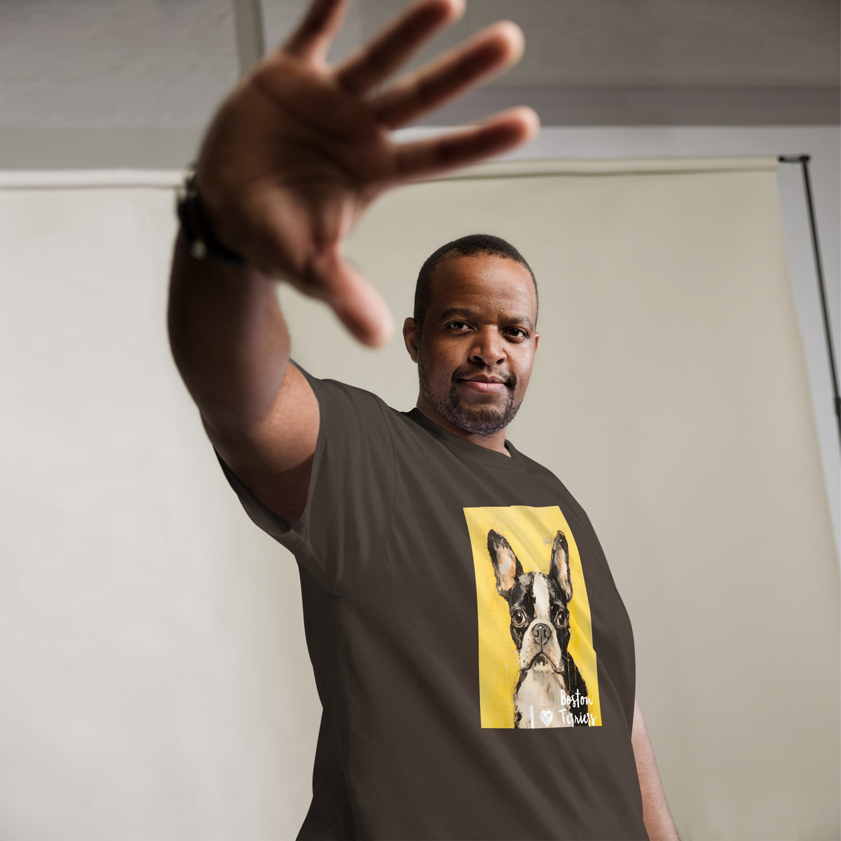 Men's classic tee - I ❤ DOGS - Boston Terrier