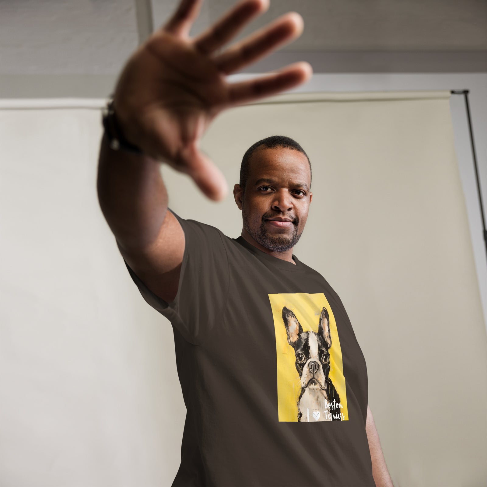 Men's classic tee - I ❤ DOGS - Boston Terrier