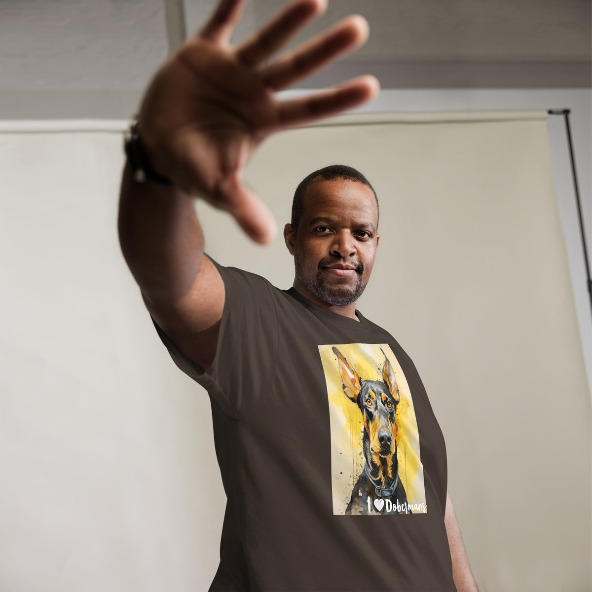 Men's classic tee - I ❤ DOGS - Doberman Pinscher