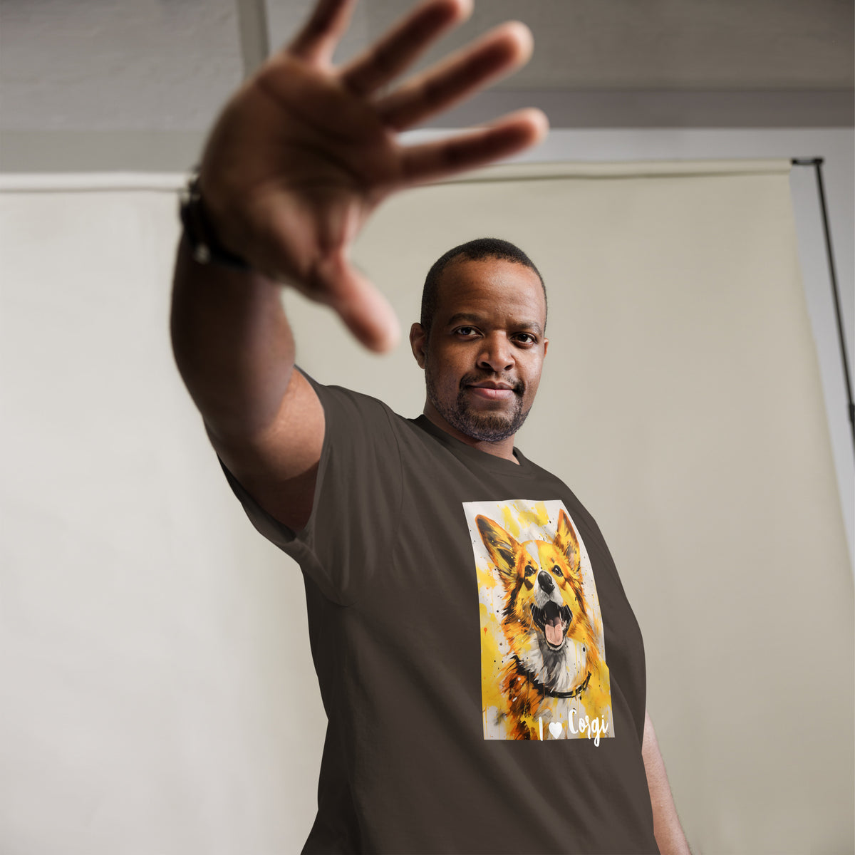 Men's classic tee - I ❤ DOGS - Pembroke Welsh Corgi