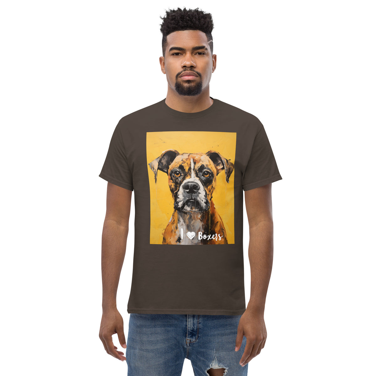 Men's classic tee - I ❤ DOGS - Boxer