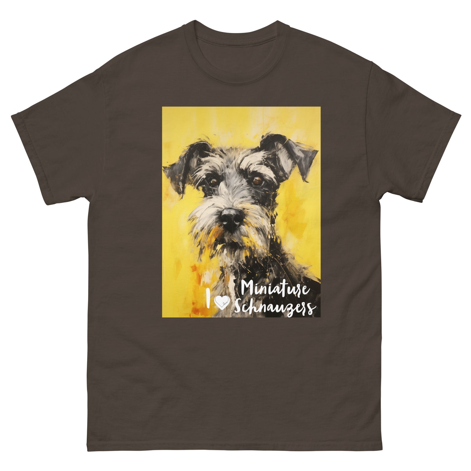 Men's classic tee - I ❤ DOGS - Miniature Schnauzer