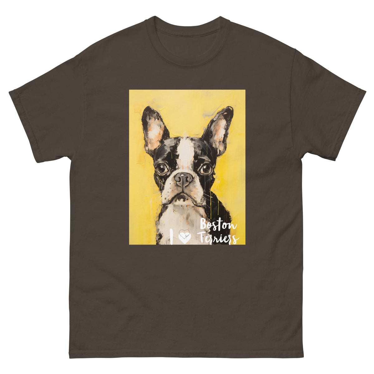 Men's classic tee - I ❤ DOGS - Boston Terrier