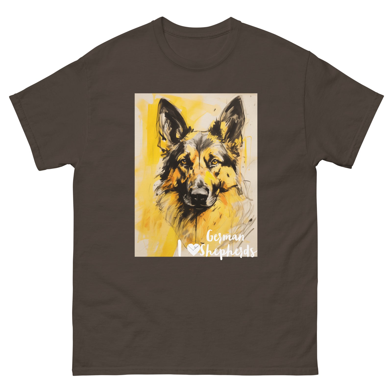 Men's classic tee - I ❤ DOGS - German Shepherd