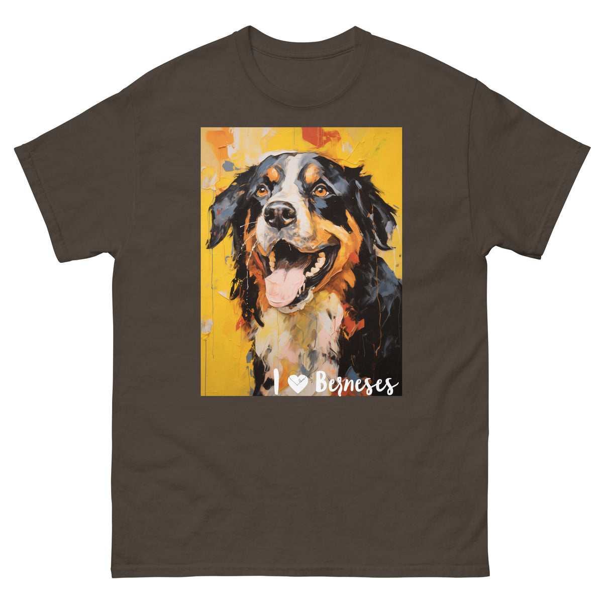 Men's classic tee - I ❤ DOGS - Bernese Mountain Dog
