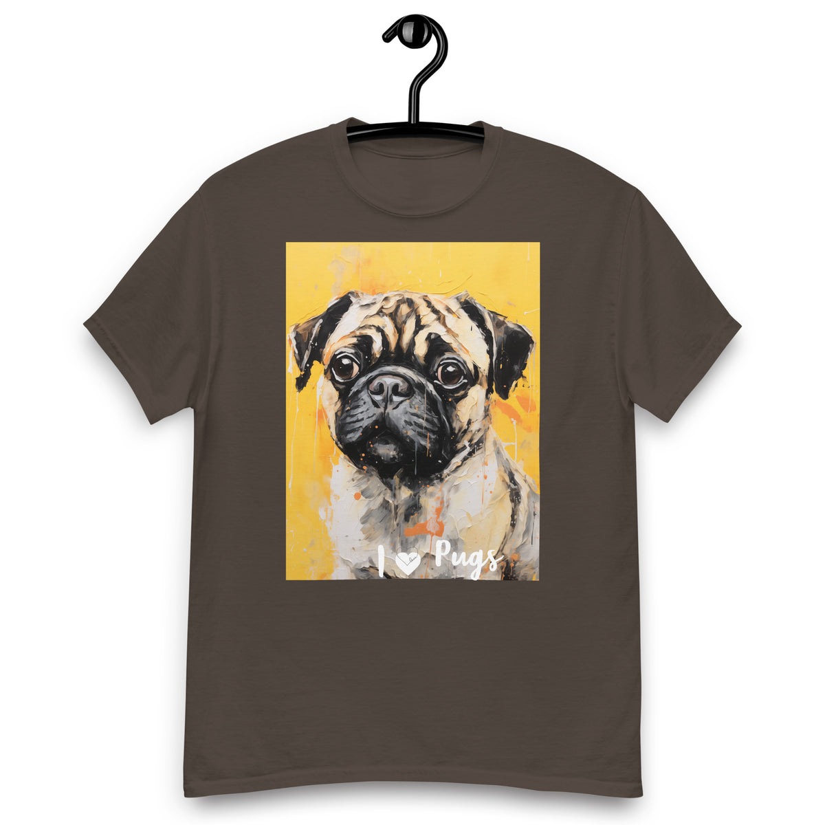 Men's classic tee - I ❤ DOGS - Pug