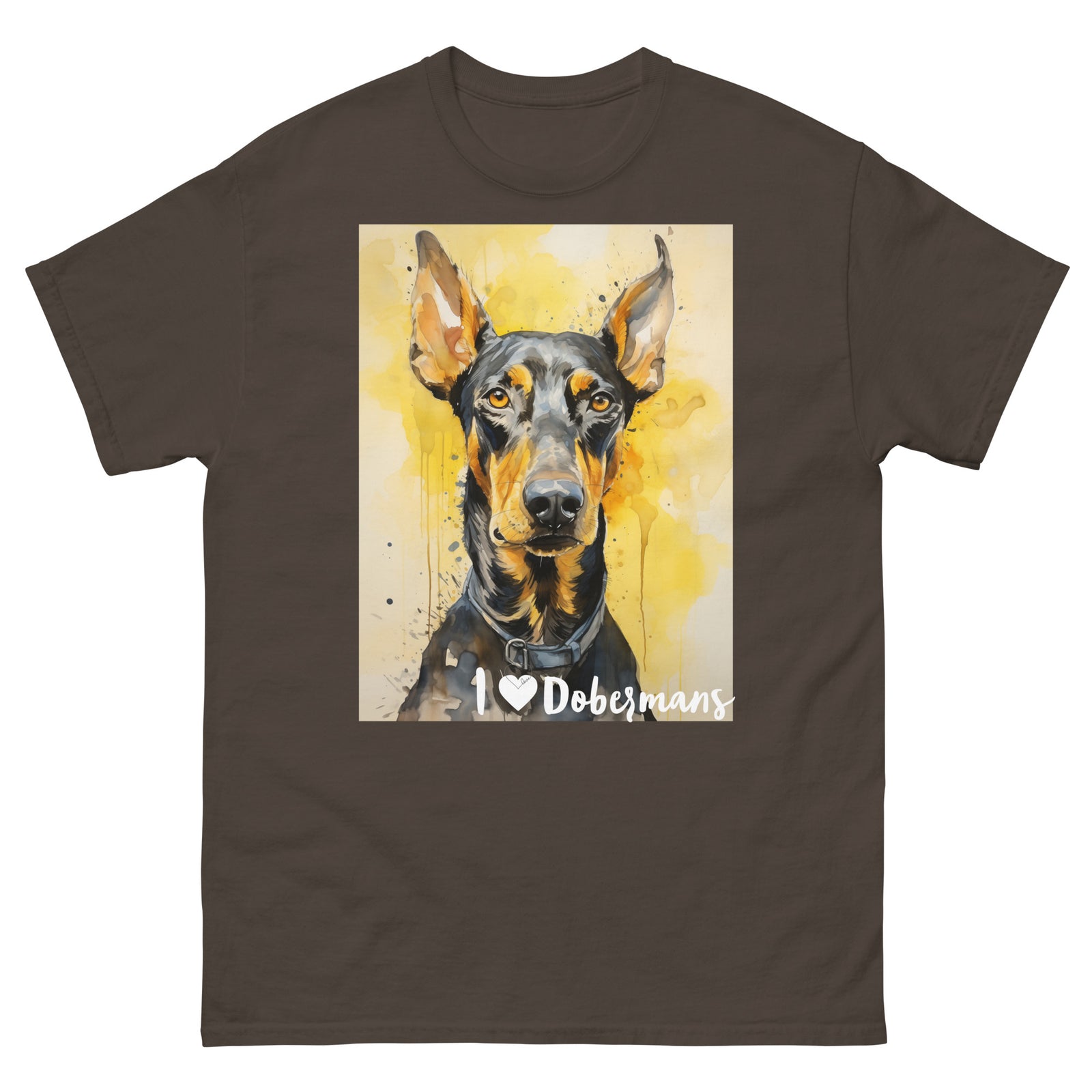 Men's classic tee - I ❤ DOGS - Doberman Pinscher
