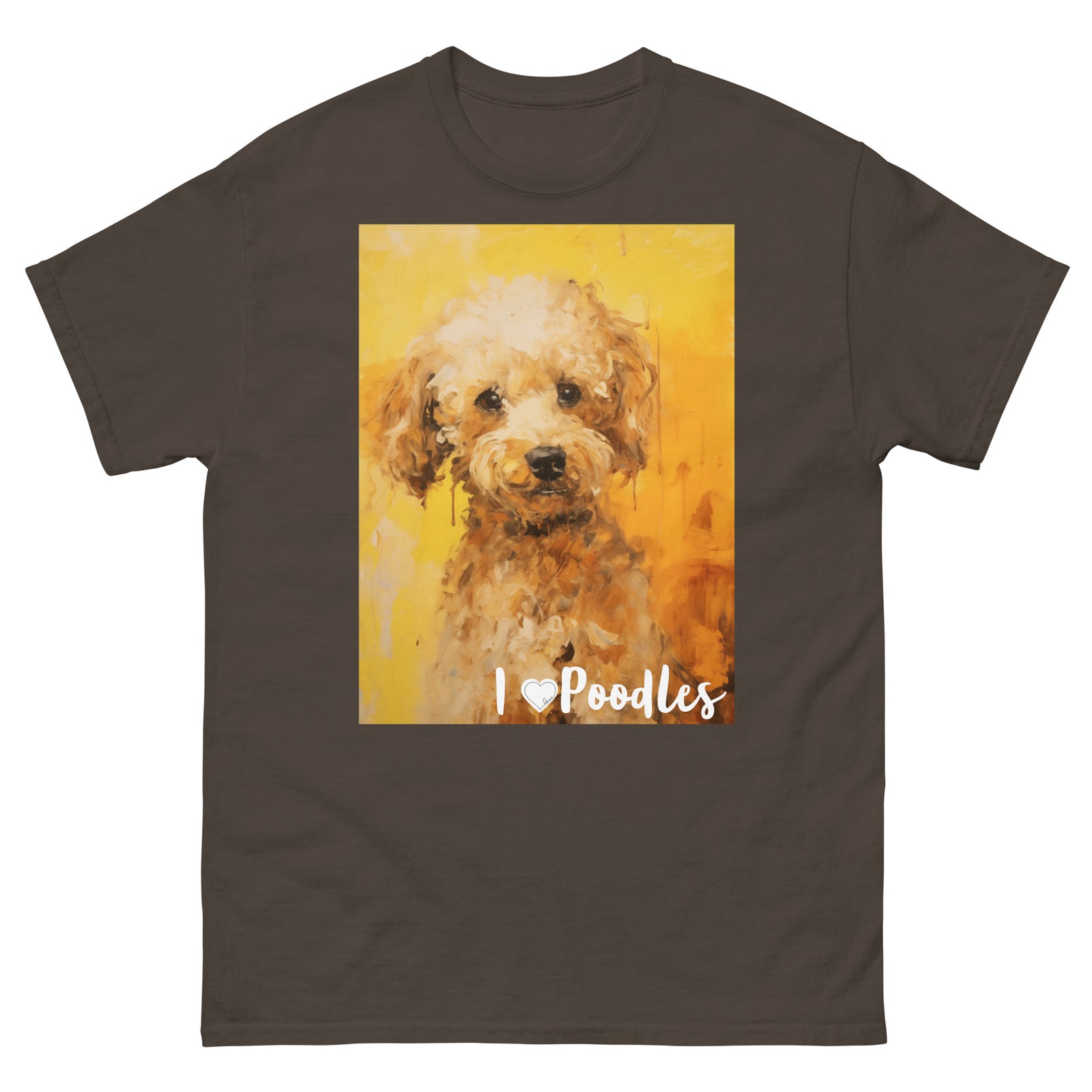 Men's classic tee - I ❤ DOGS - Poodle