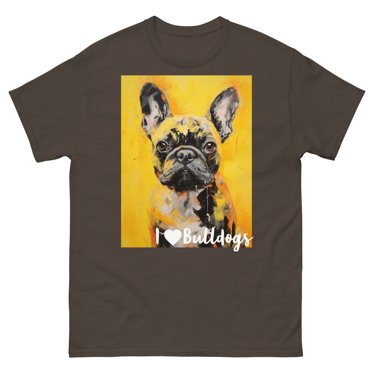 Men's classic tee - I ❤ DOGS - French Bulldog