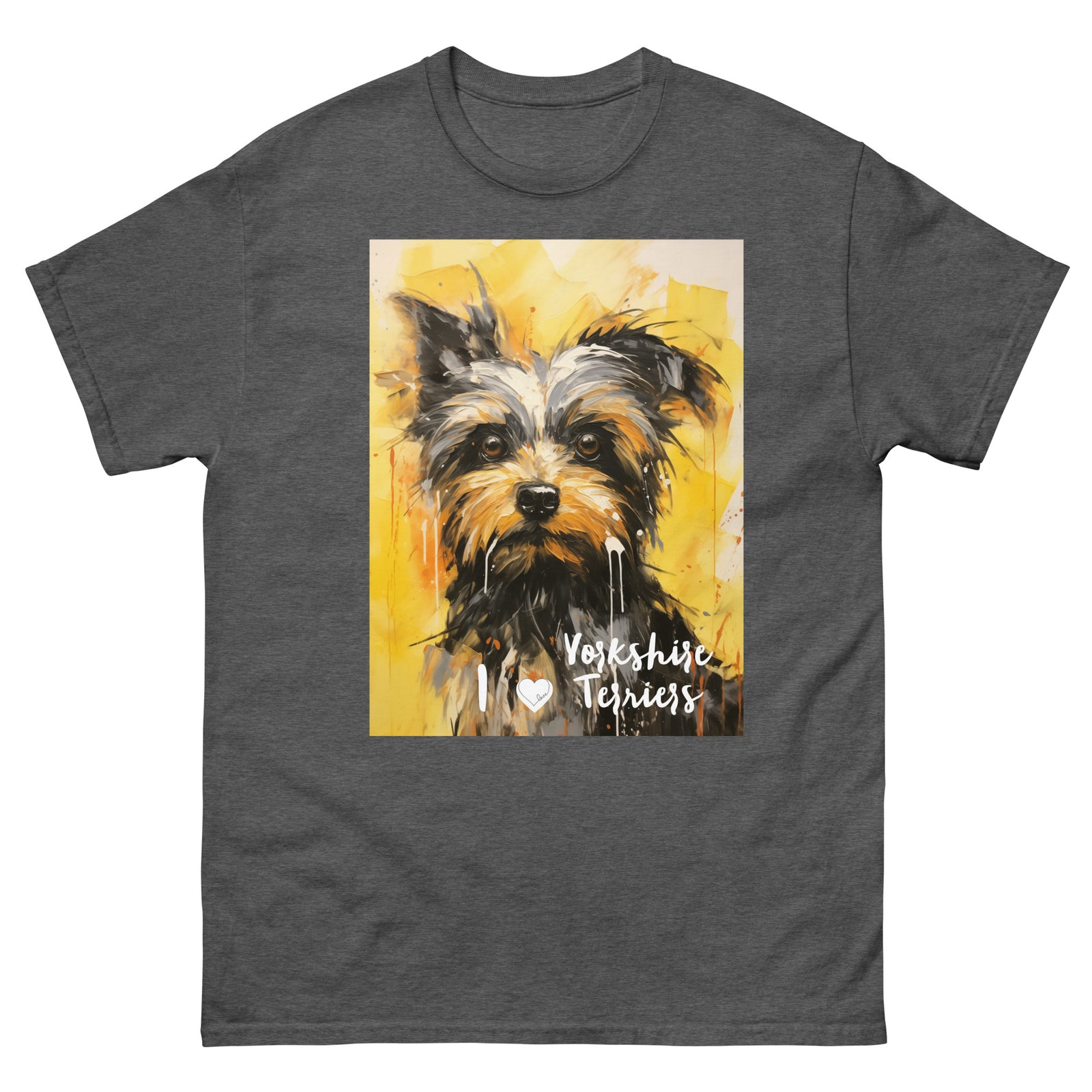 Men's classic tee - I ❤ DOGS - Yorkshire Terrier