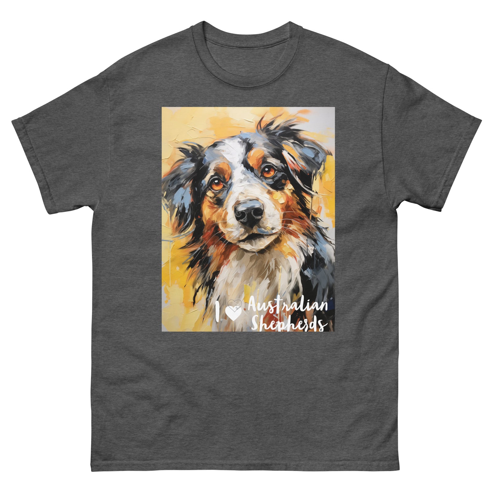 Men's classic tee - I ❤ DOGS - Australian Shepherd