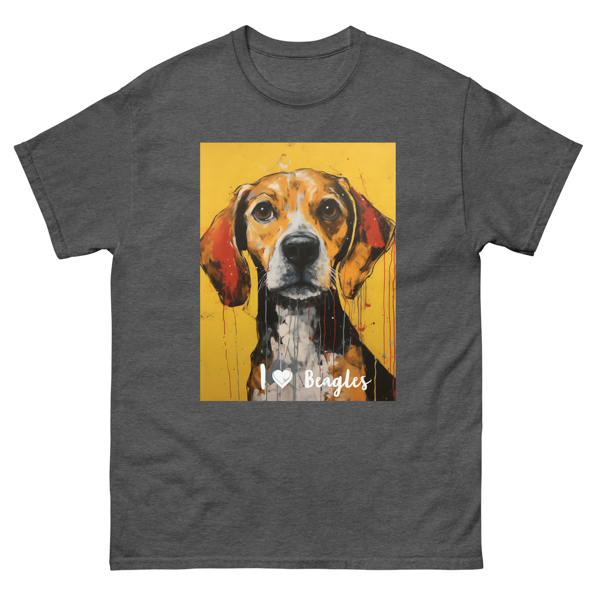 Men's classic tee - I ❤ DOGS - Beagle