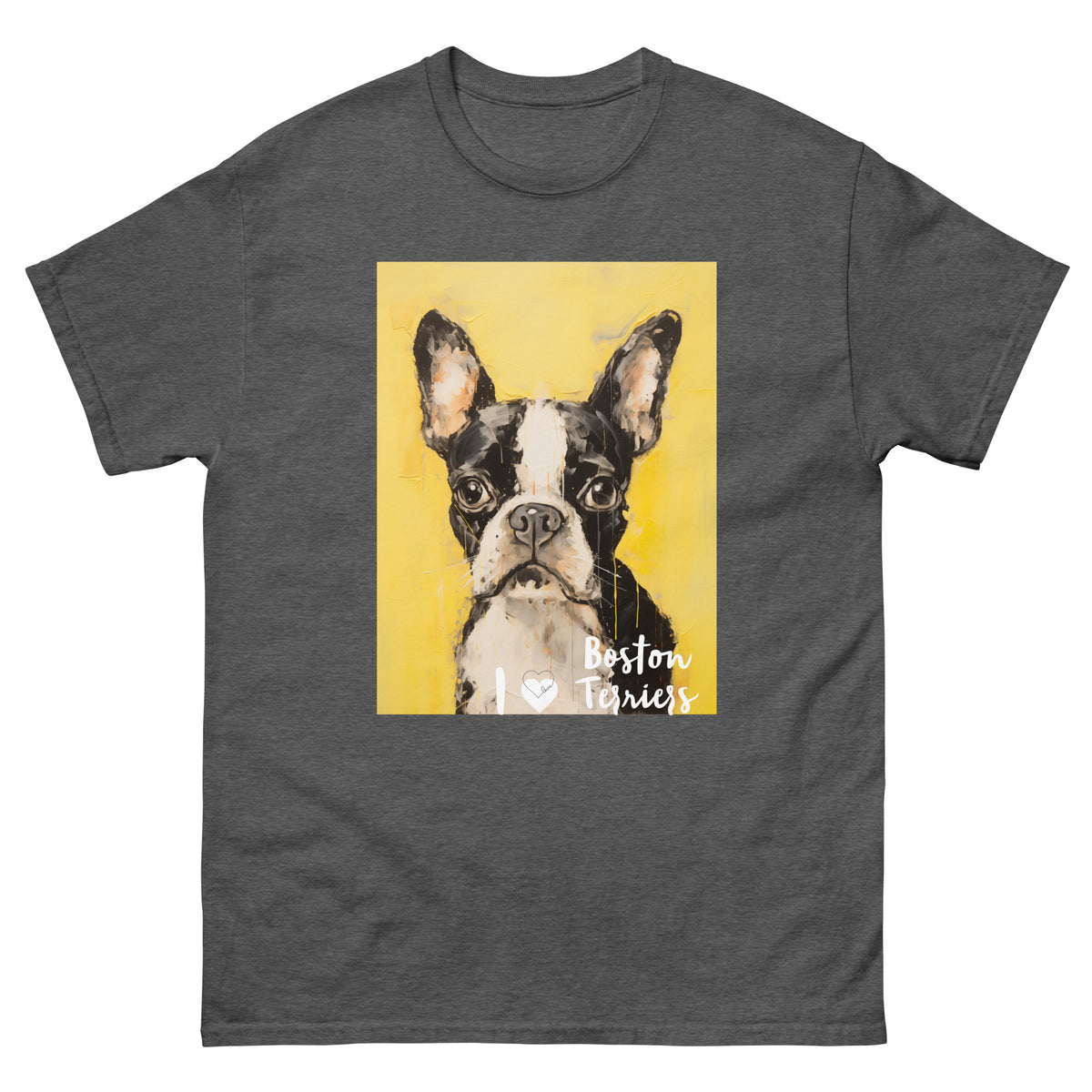 Men's classic tee - I ❤ DOGS - Boston Terrier