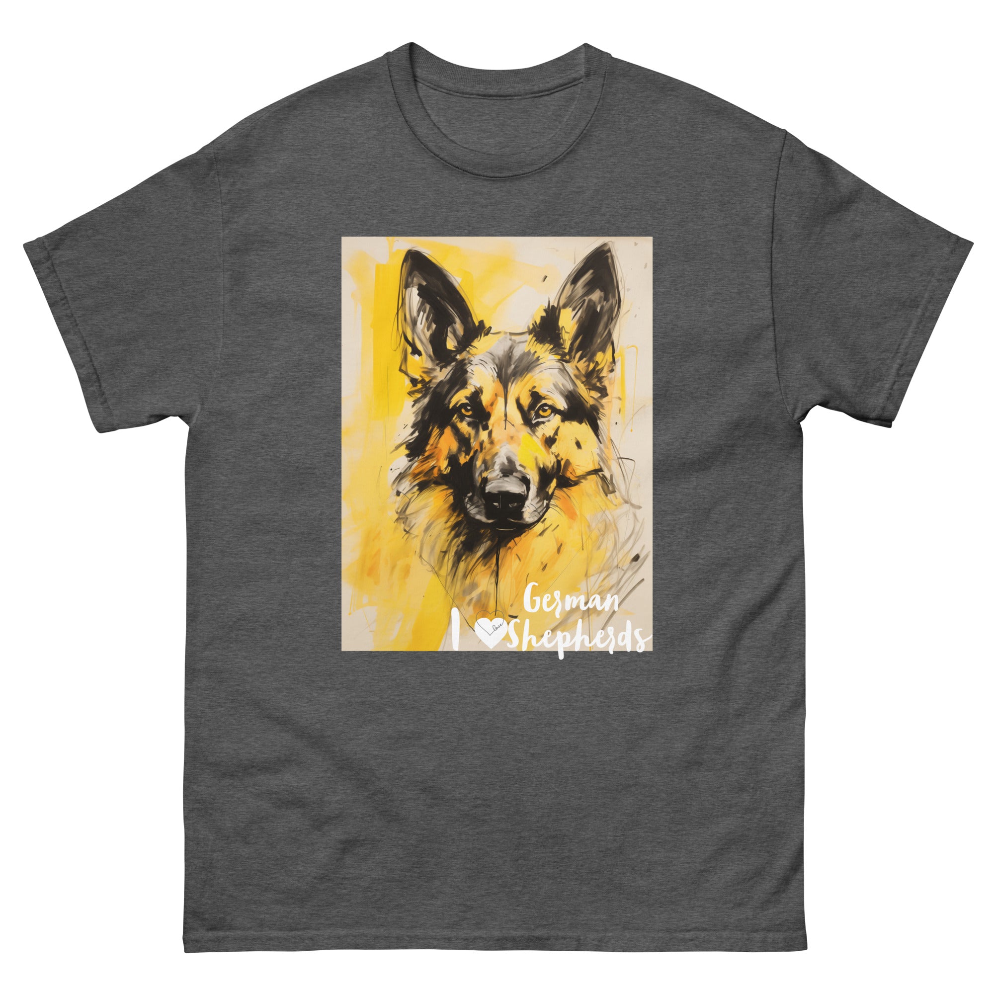 Men's classic tee - I ❤ DOGS - German Shepherd