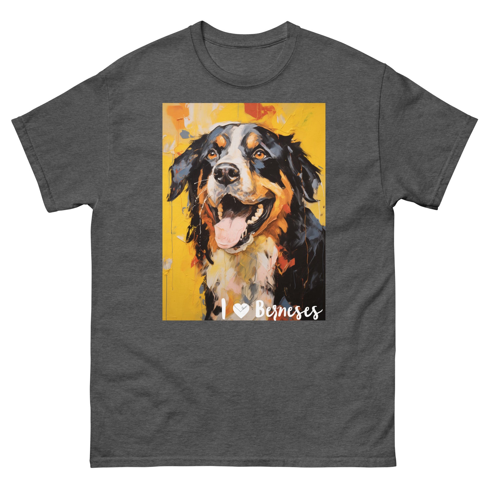 Men's classic tee - I ❤ DOGS - Bernese Mountain Dog