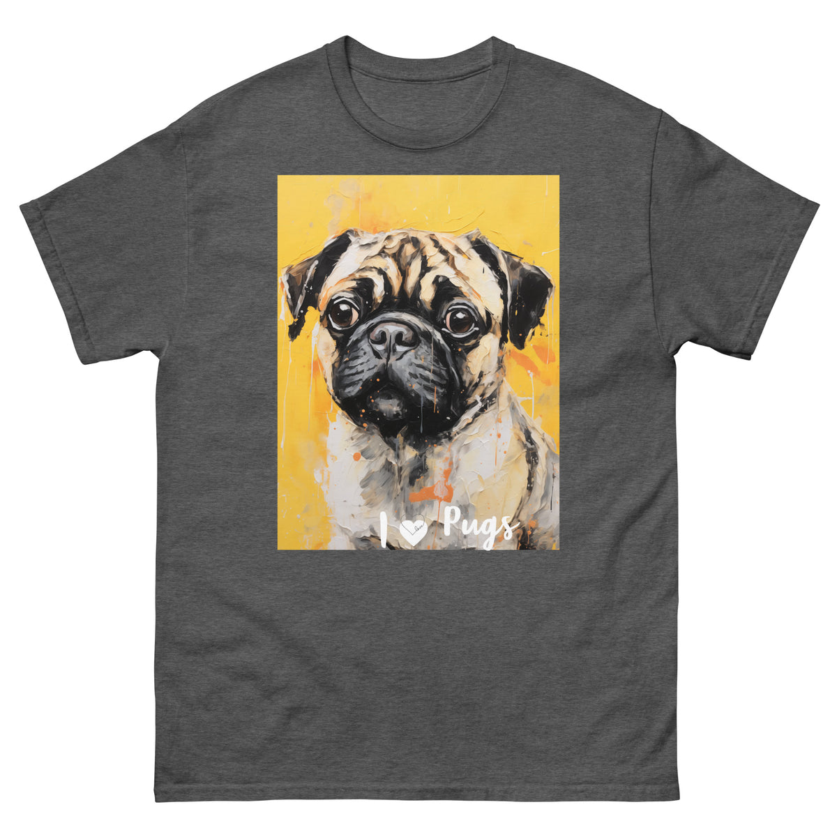 Men's classic tee - I ❤ DOGS - Pug