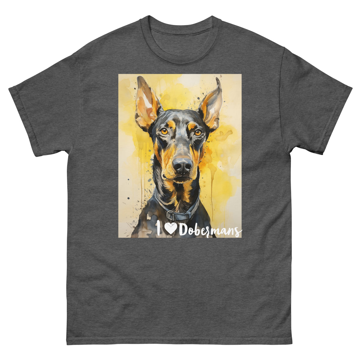 Men's classic tee - I ❤ DOGS - Doberman Pinscher