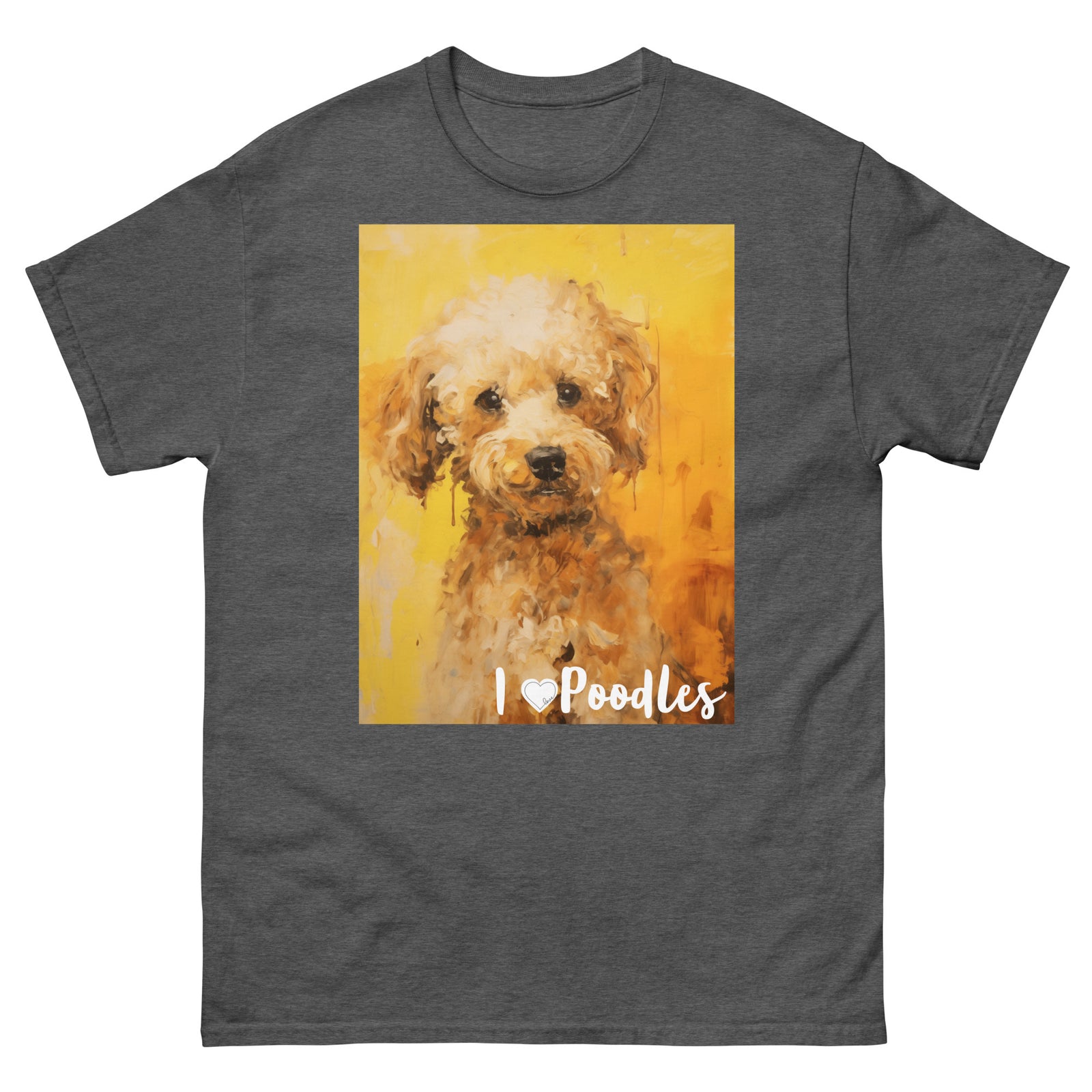 Men's classic tee - I ❤ DOGS - Poodle