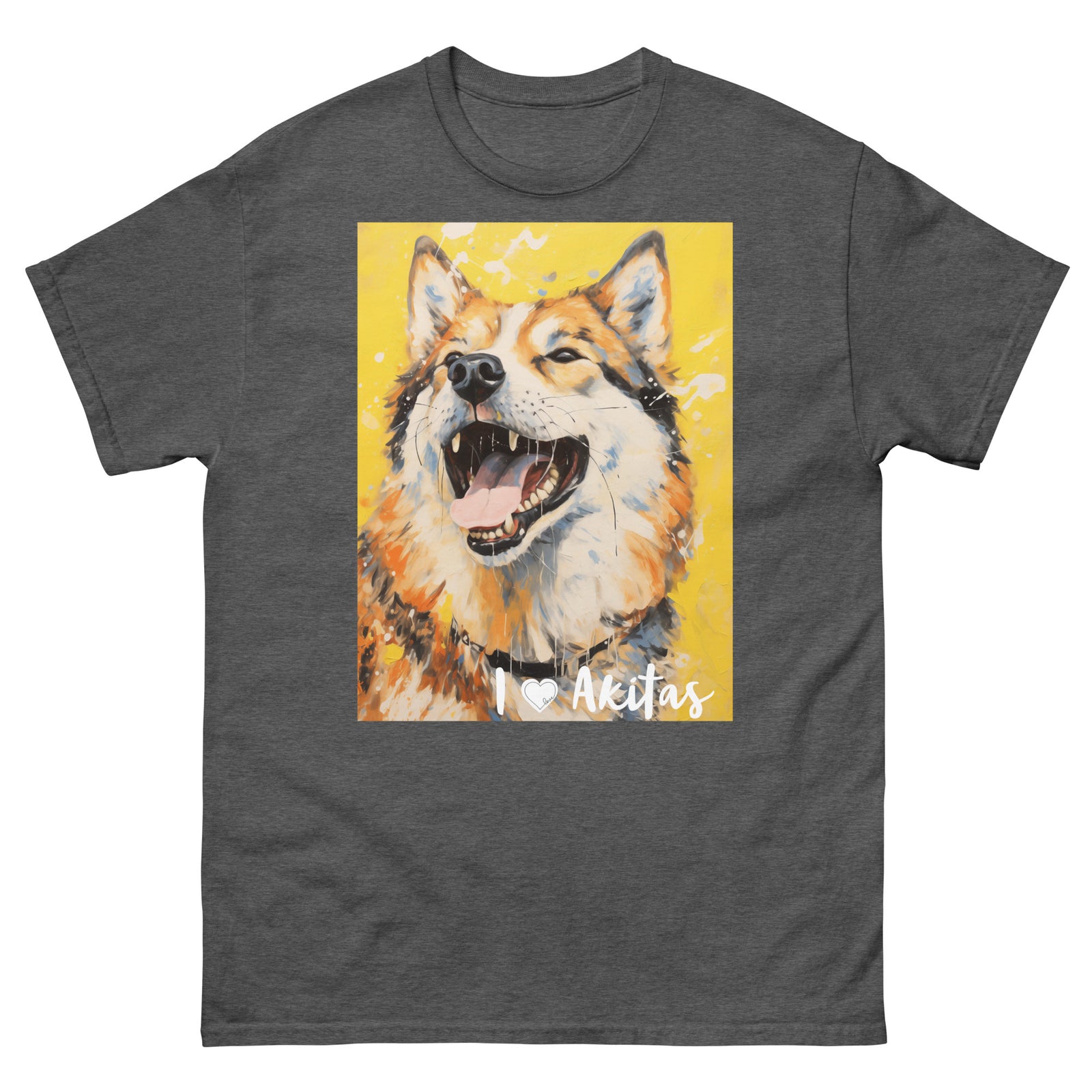 Men's classic tee - I ❤ DOGS - Akita