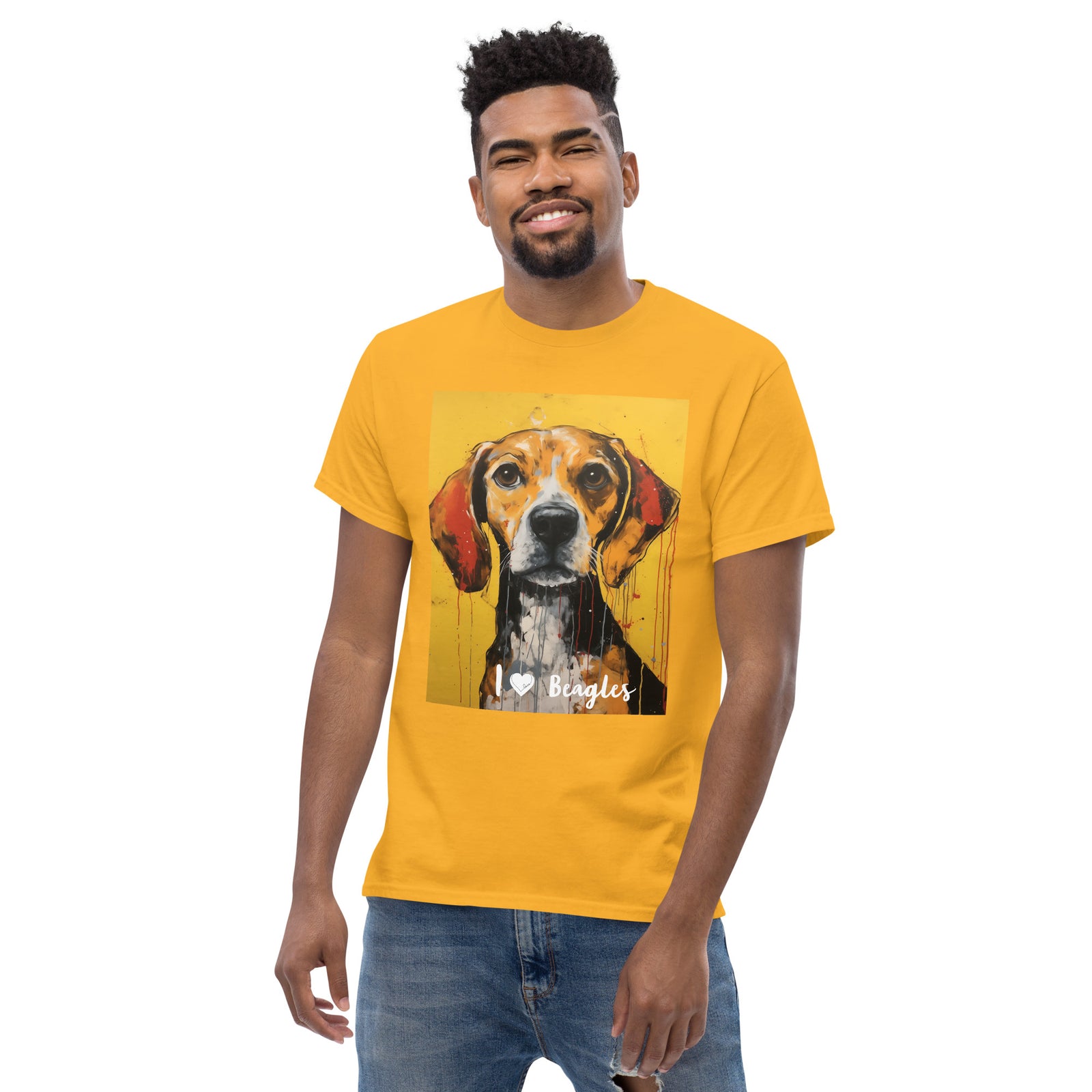 Men's classic tee - I ❤ DOGS - Beagle