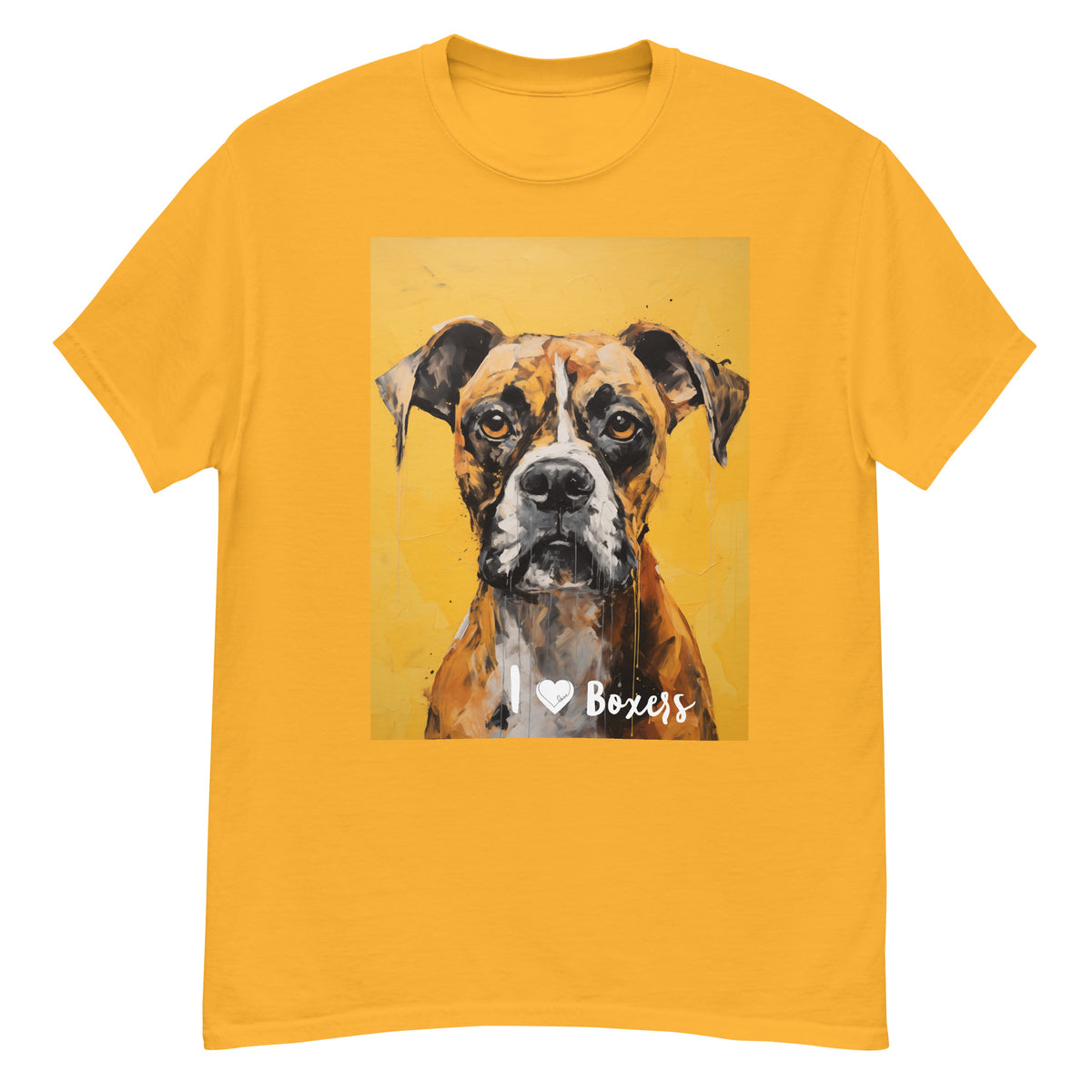 Men's classic tee - I ❤ DOGS - Boxer