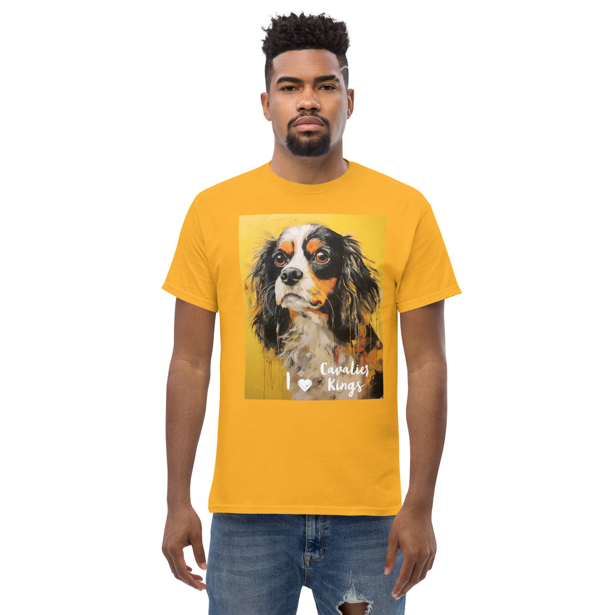Men's classic tee - I ❤ DOGS - Cavalier King Charles Spaniel