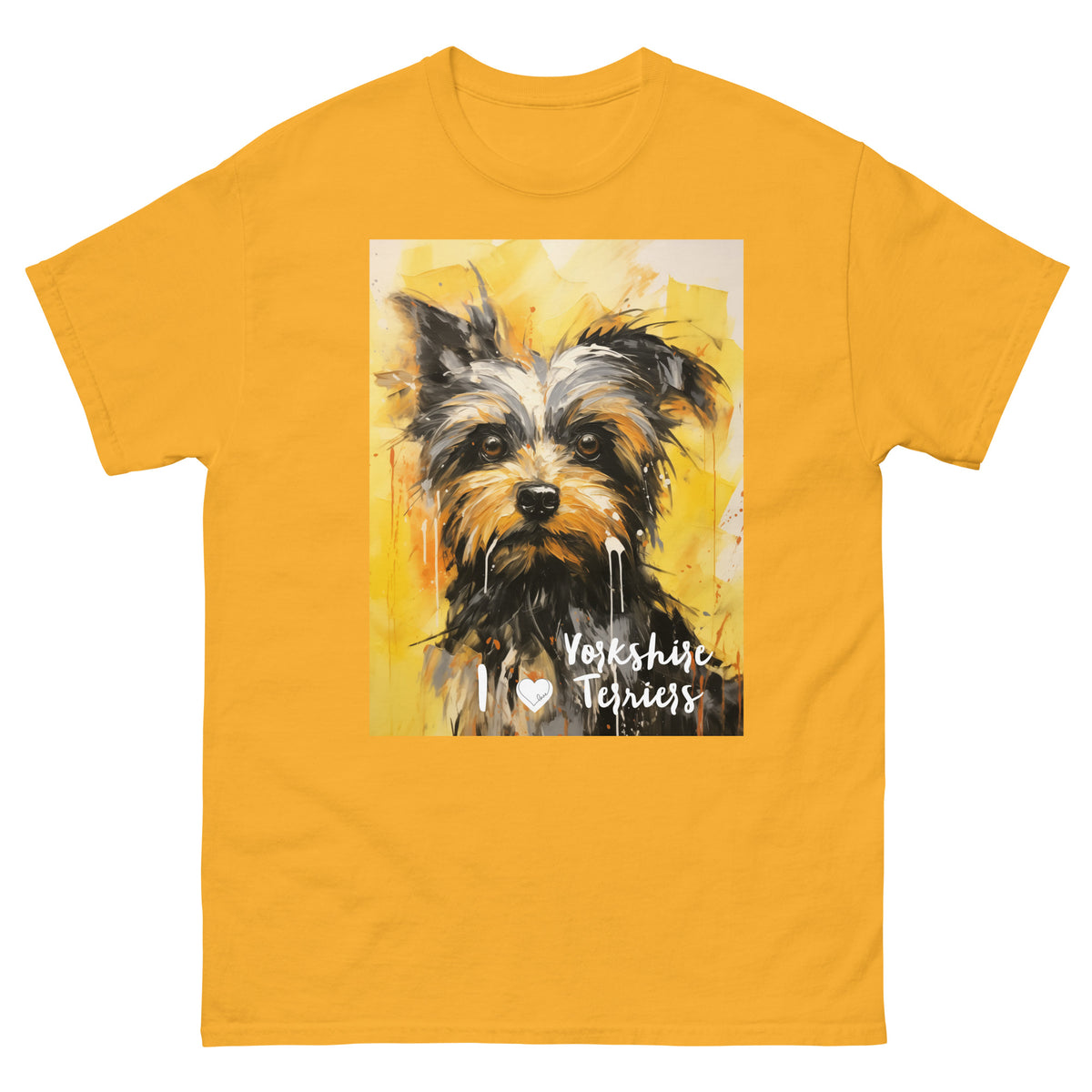Men's classic tee - I ❤ DOGS - Yorkshire Terrier