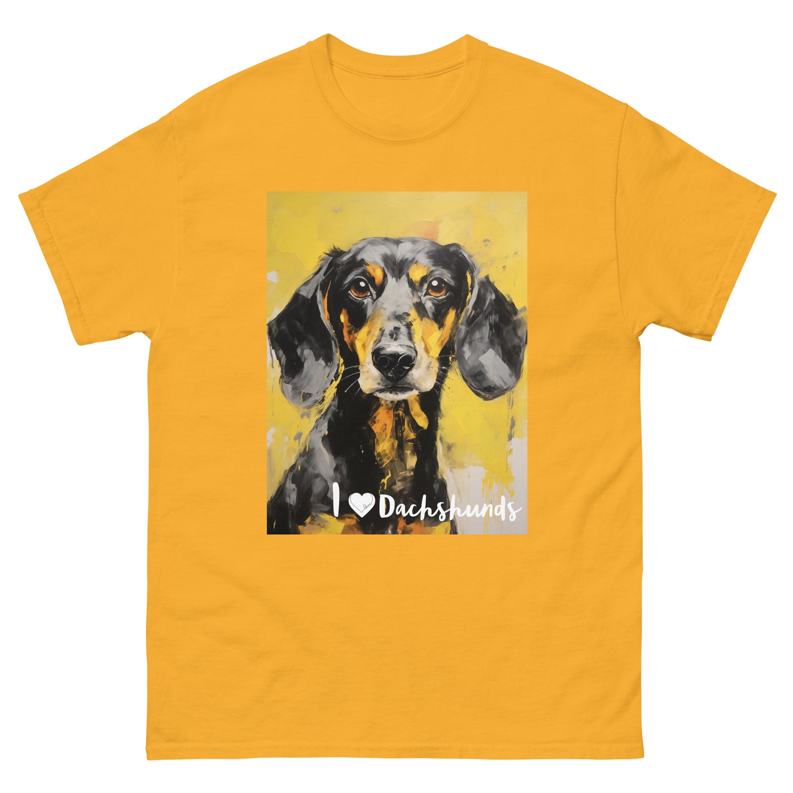 Men's classic tee - I ❤ DOGS - Dachshund