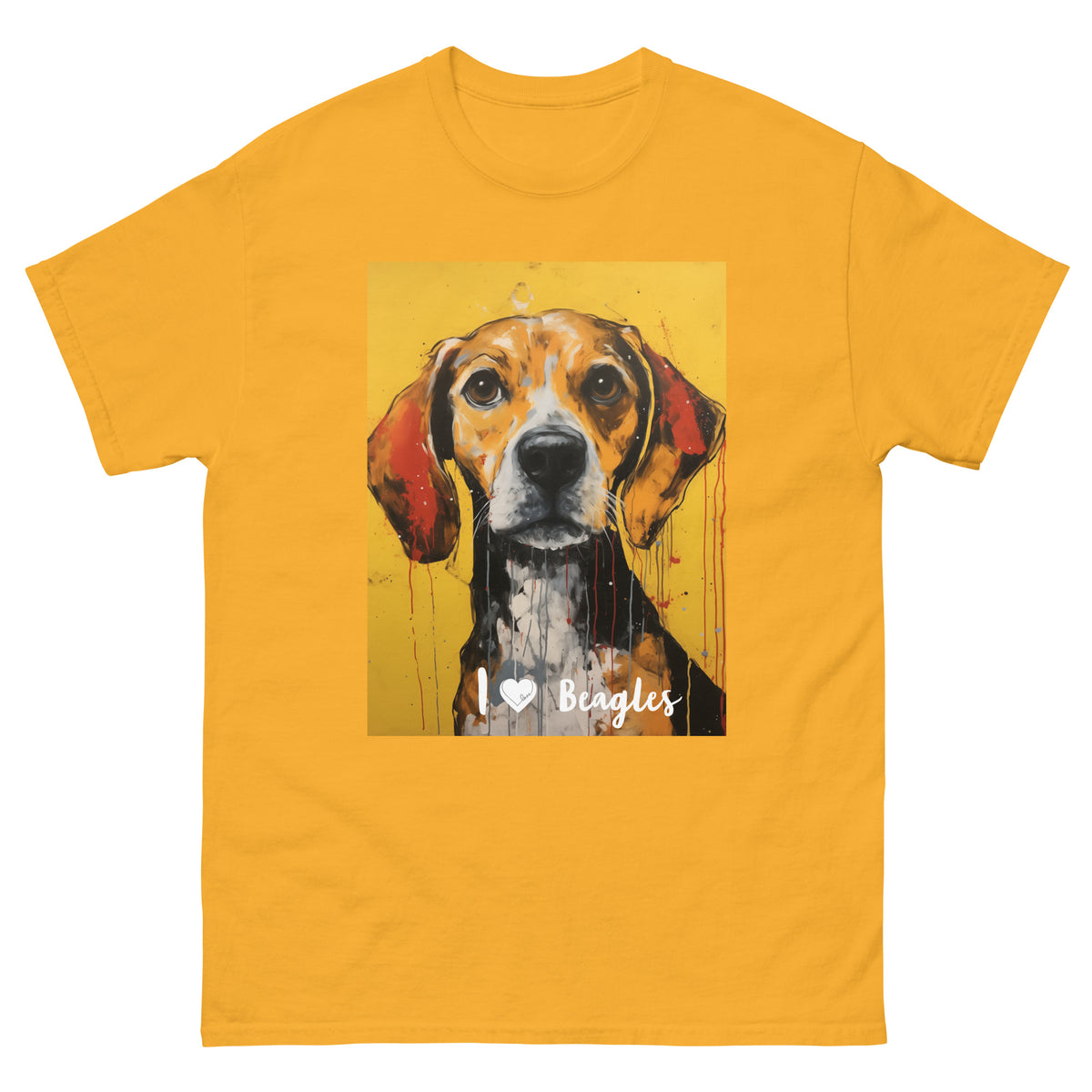 Men's classic tee - I ❤ DOGS - Beagle
