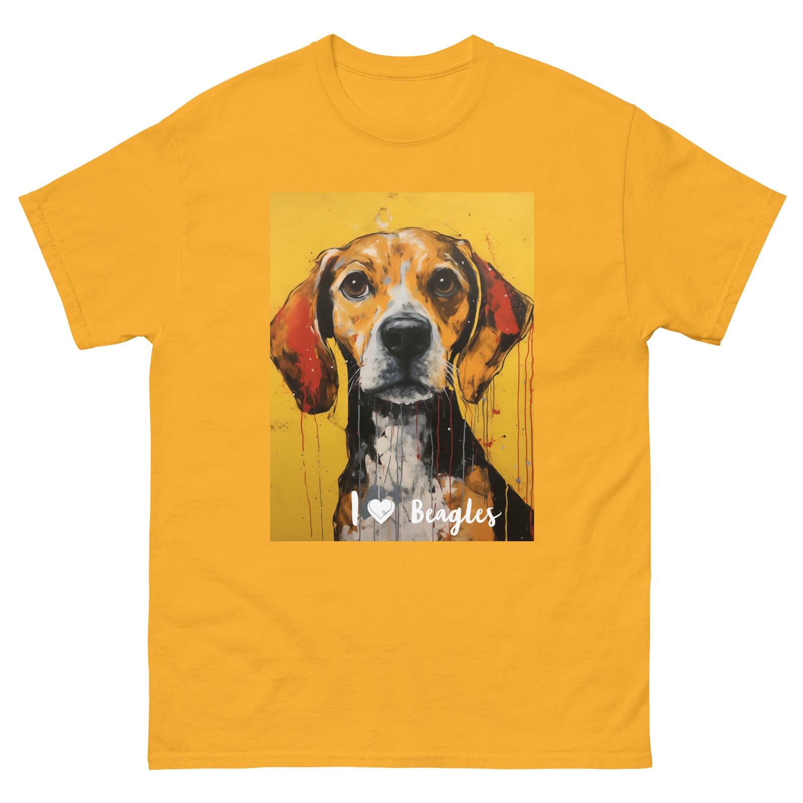 Men's classic tee - I ❤ DOGS - Beagle