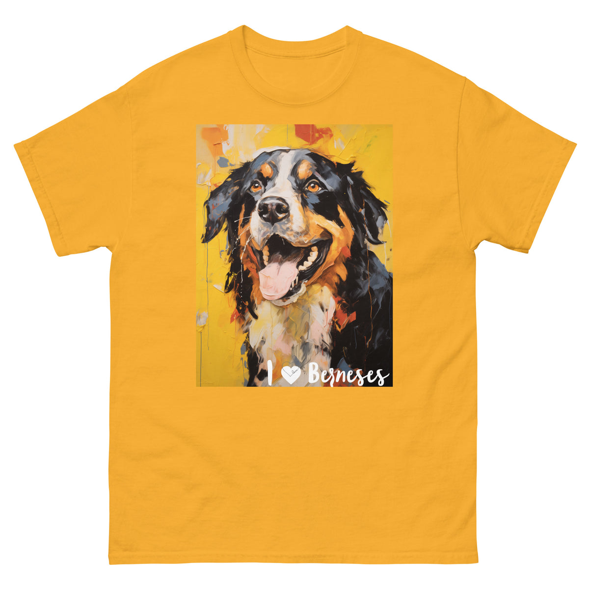 Men's classic tee - I ❤ DOGS - Bernese Mountain Dog