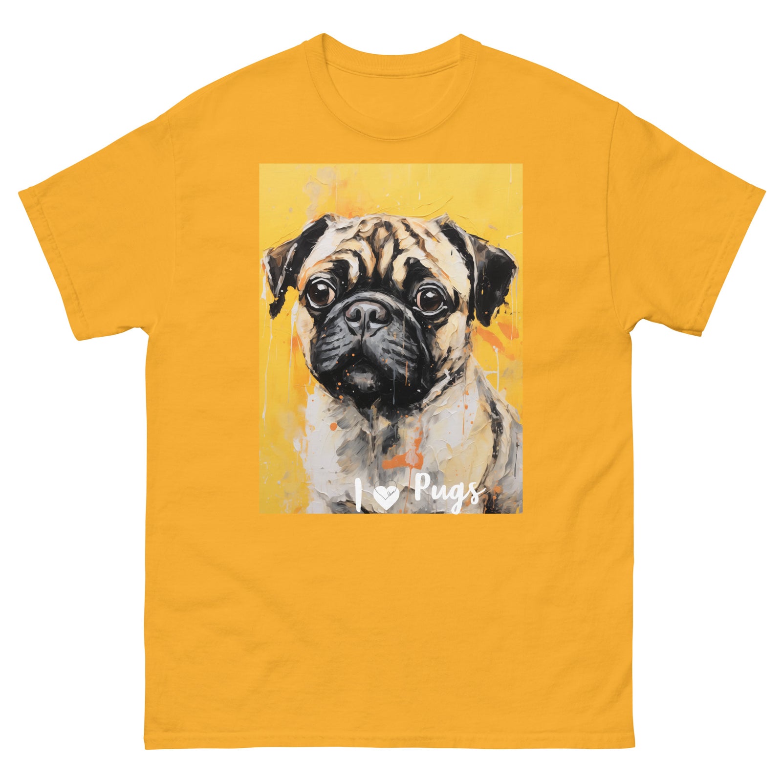 Men's classic tee - I ❤ DOGS - Pug