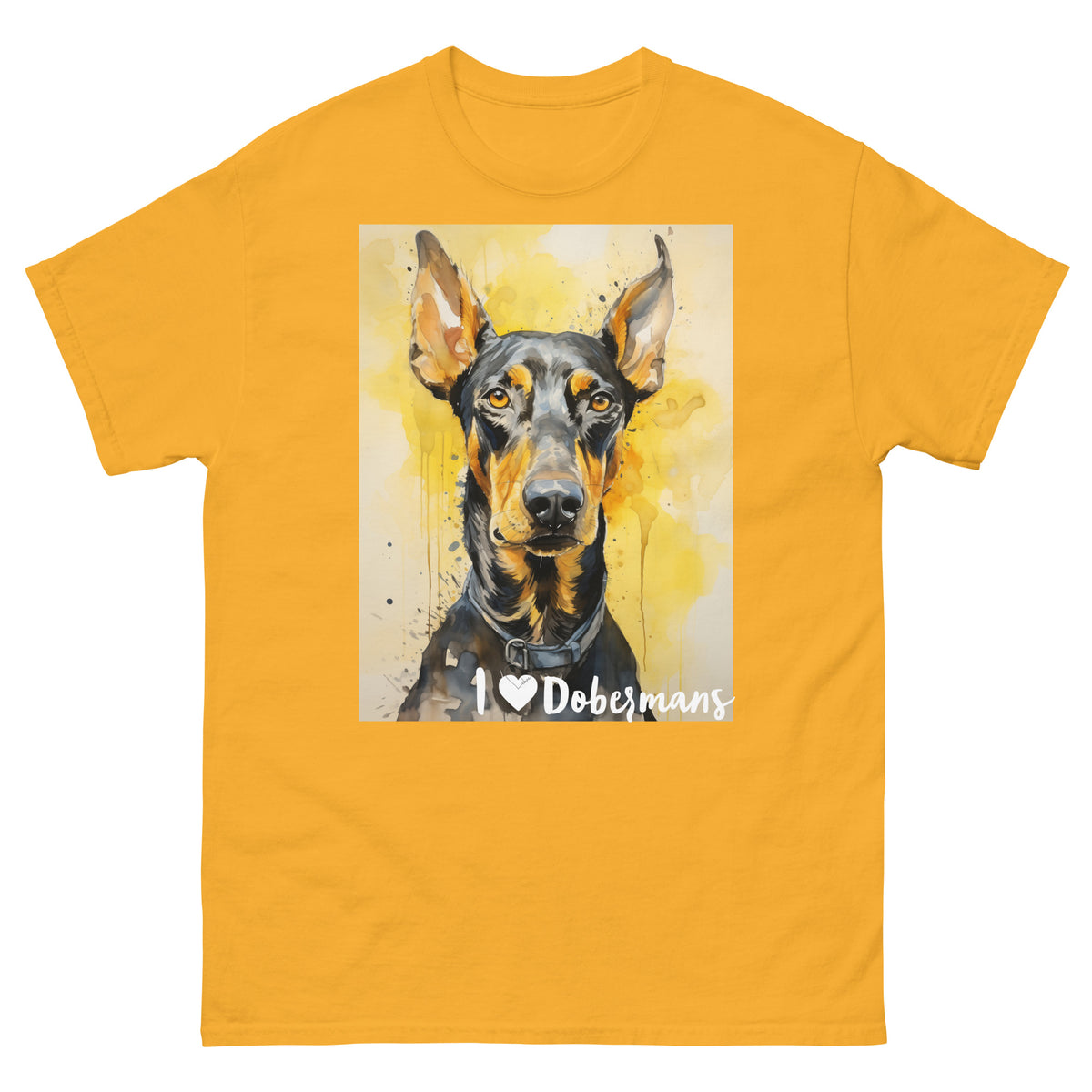 Men's classic tee - I ❤ DOGS - Doberman Pinscher