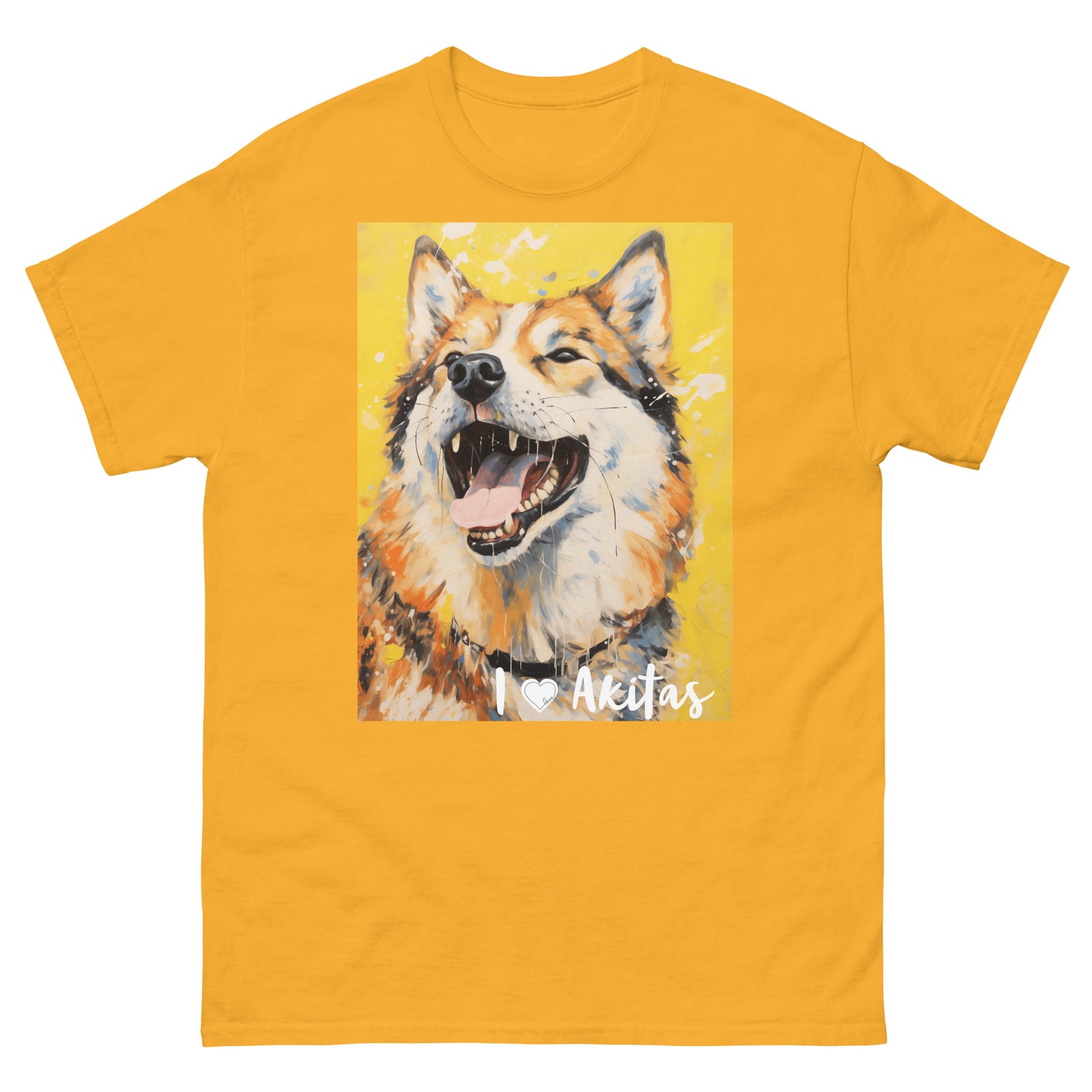Men's classic tee - I ❤ DOGS - Akita