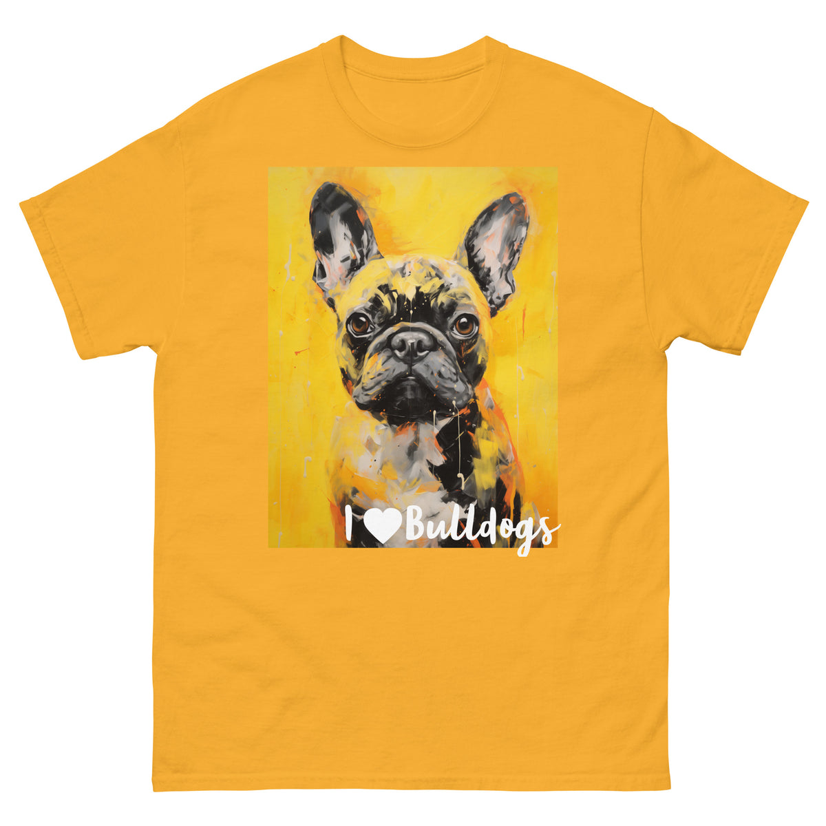 Men's classic tee - I ❤ DOGS - French Bulldog