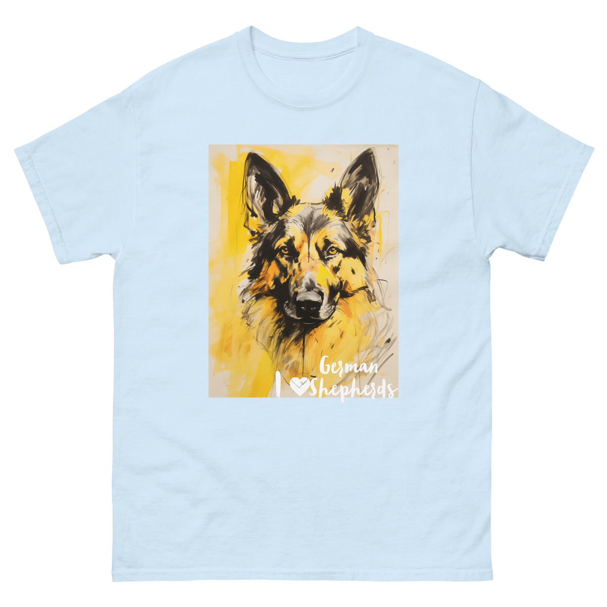Men's classic tee - I ❤ DOGS - German Shepherd