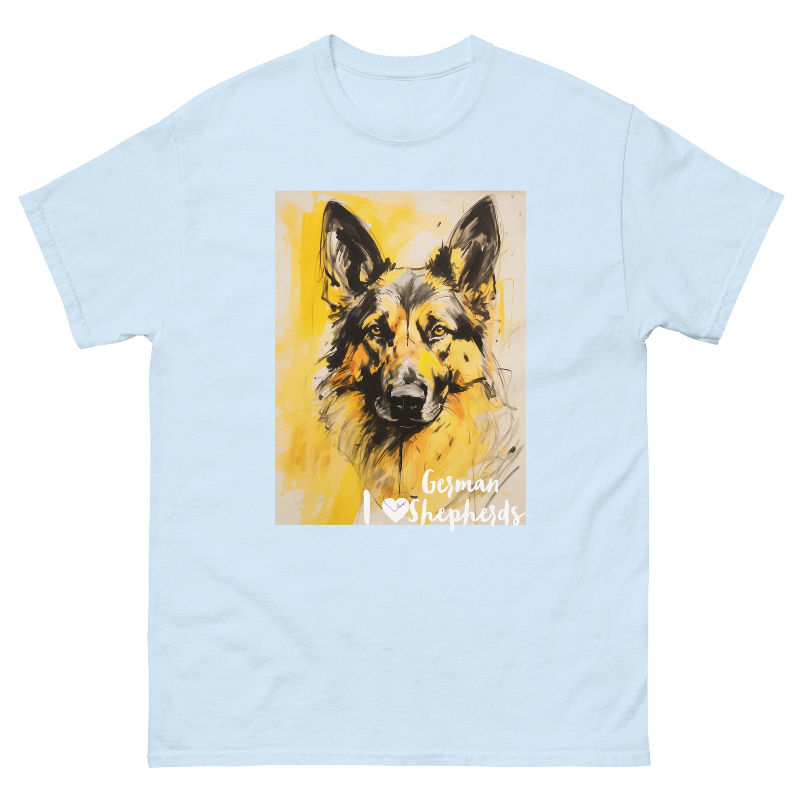 Men's classic tee - I ❤ DOGS - German Shepherd